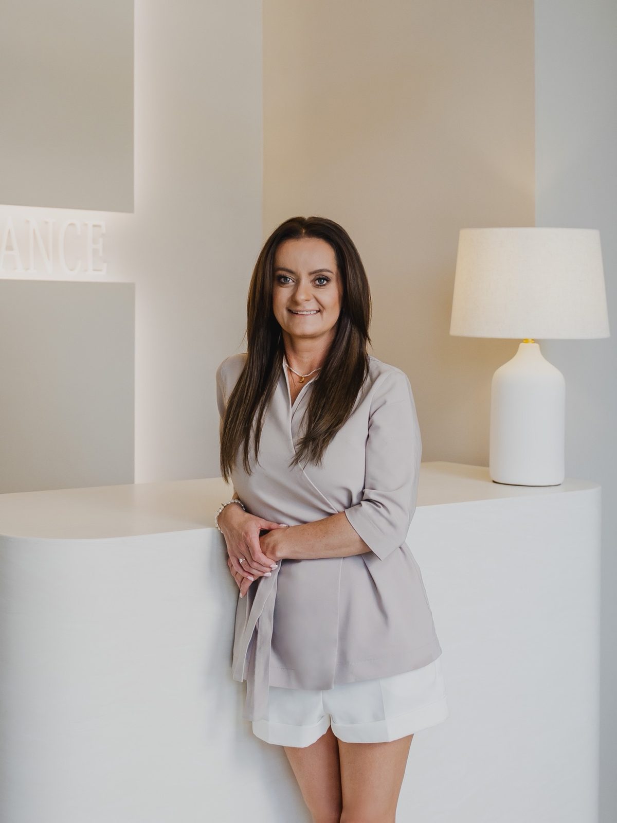 Anna Drechny w recepcji La Balance